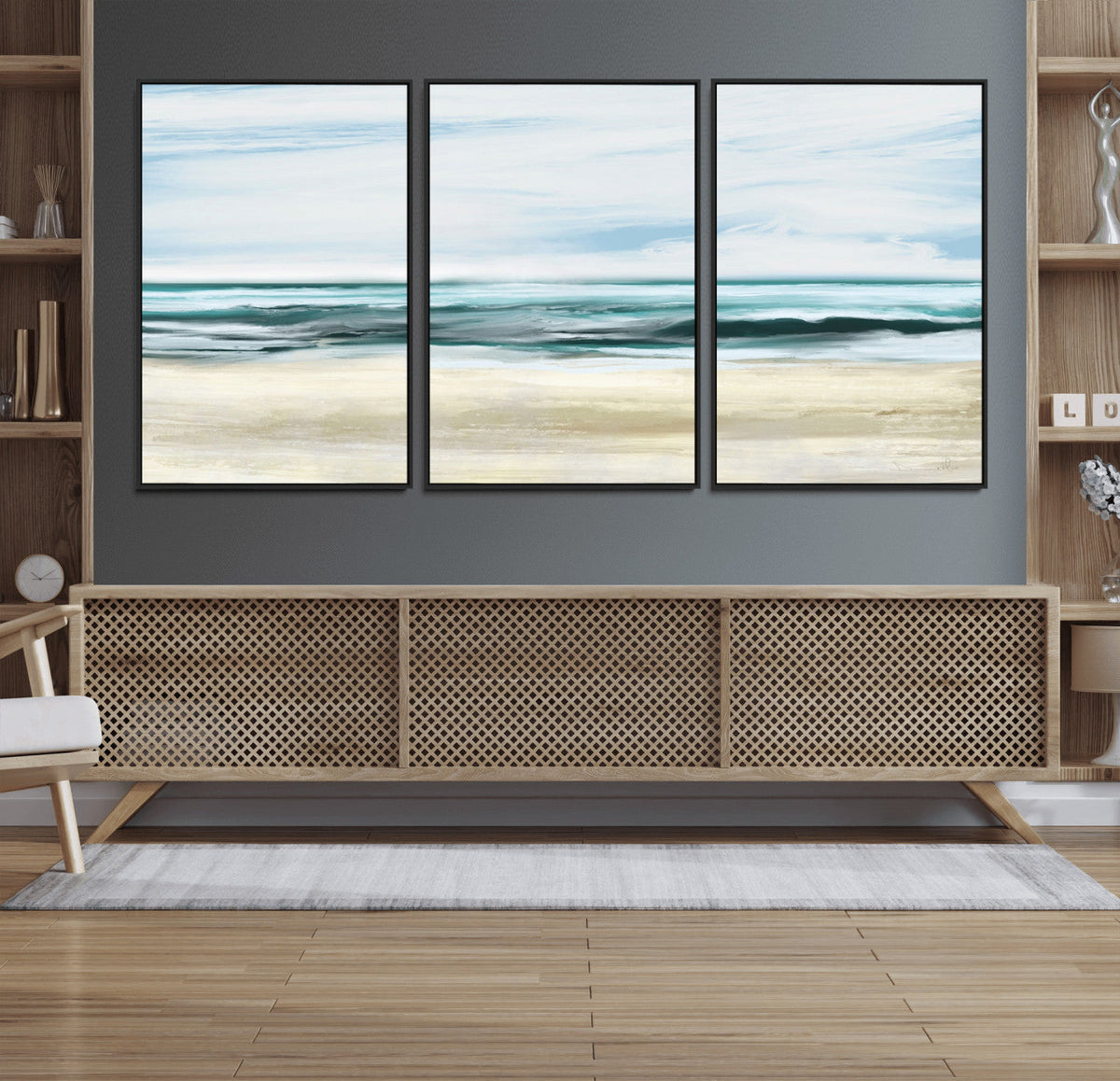Ocean Abstract Wall Art Canvas Print