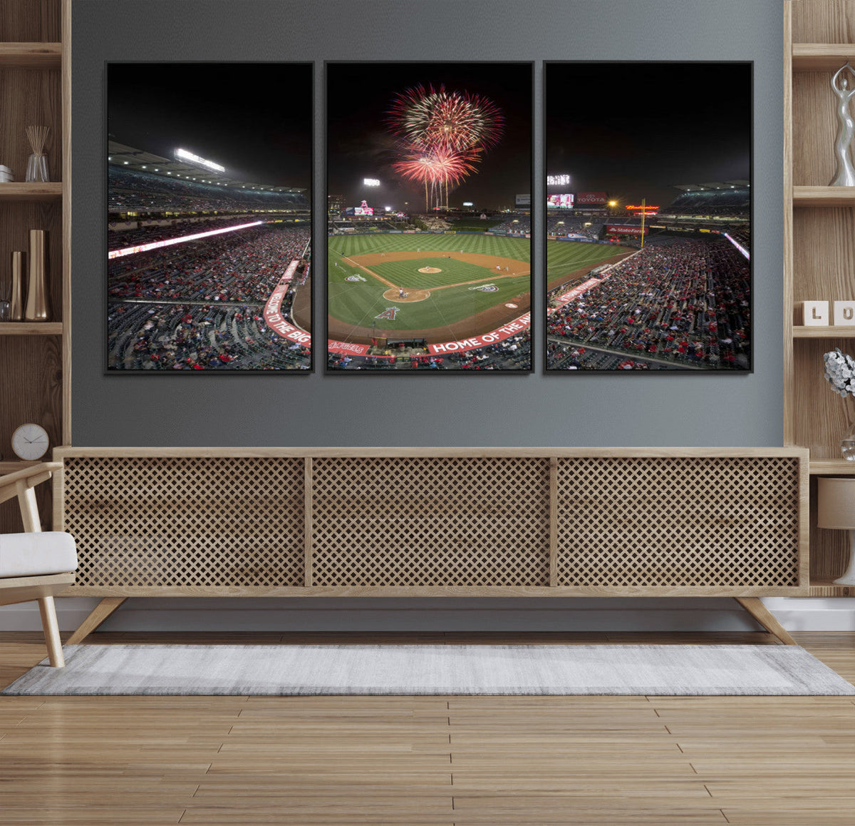 Fireworks at Angel Stadium – Los Angeles Angels Canvas