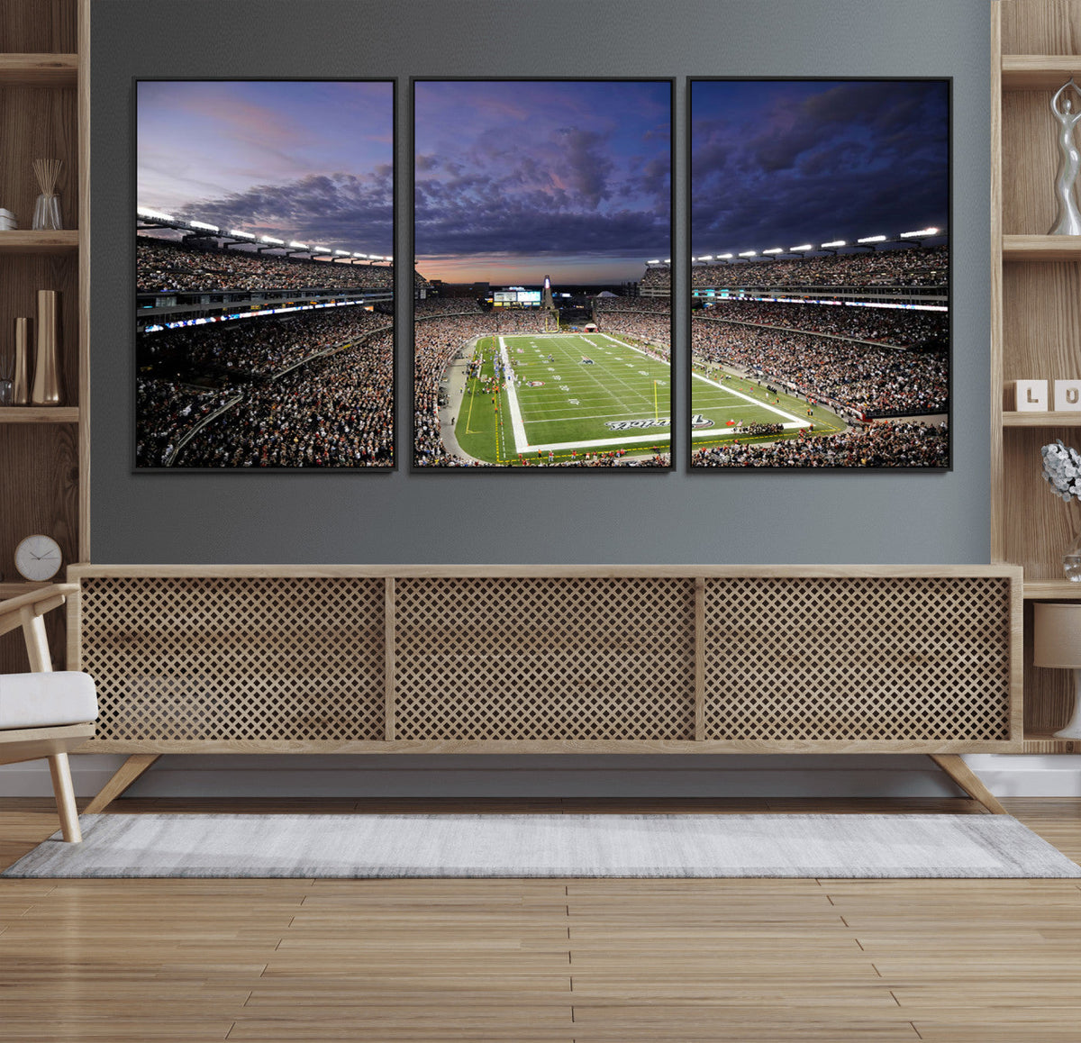 New England Patriots Football Team Print - Foxborough