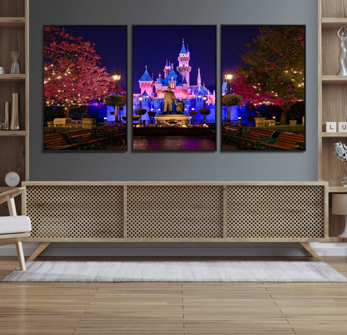 Castle Large Wall Art Disney Magic Kingdom Kids Room Decor -