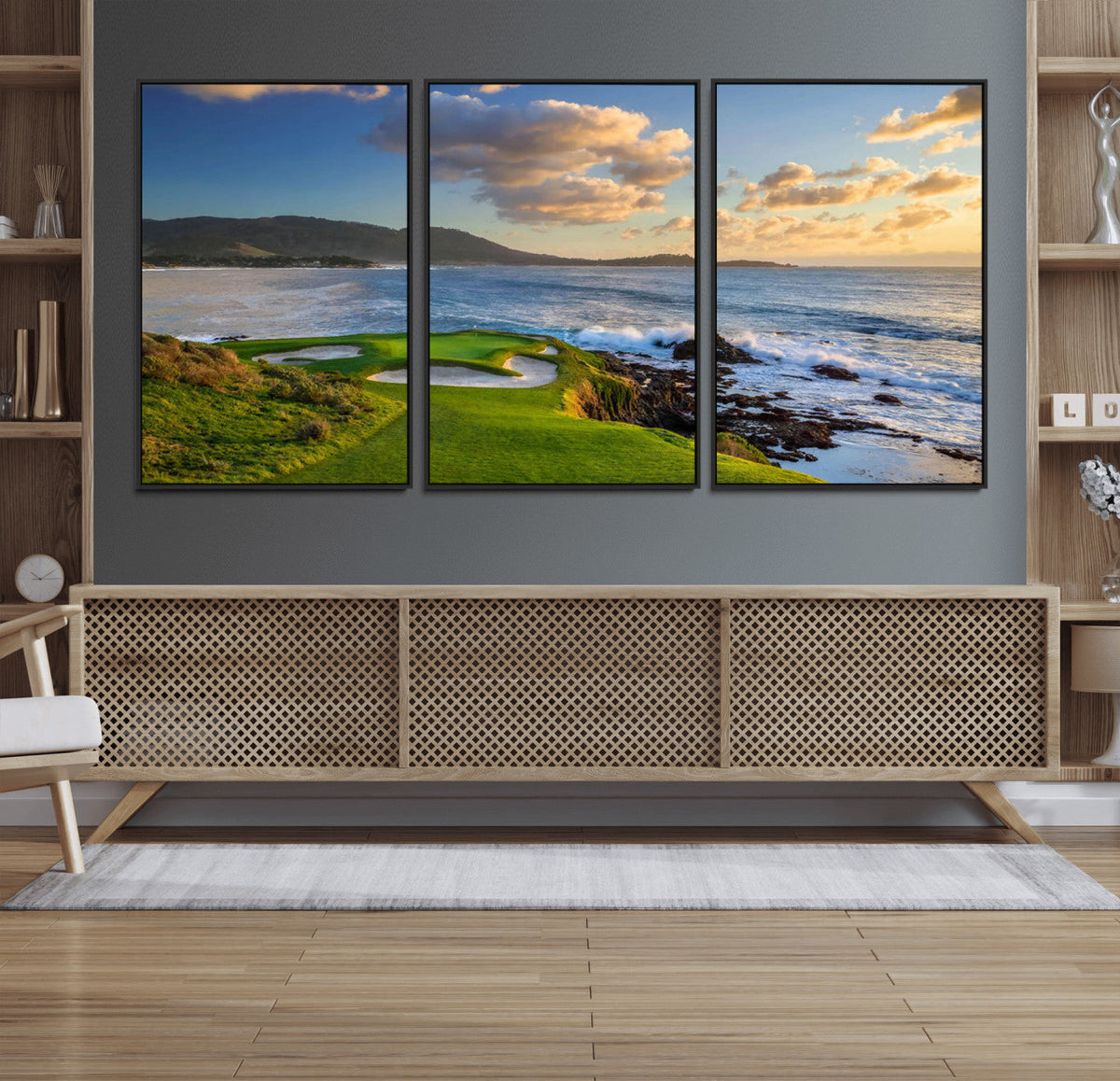 Pebble Beach Golf Links Wall Art Canvas Print – Iconic