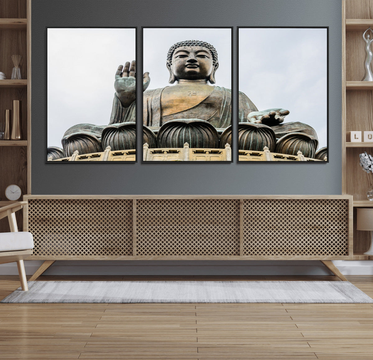 Buddha Statue Wall Art Canvas Print