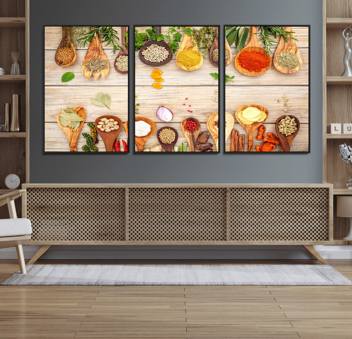 Kitchen Spice on the Table Wall Art, Kitchen Spice Wall Art