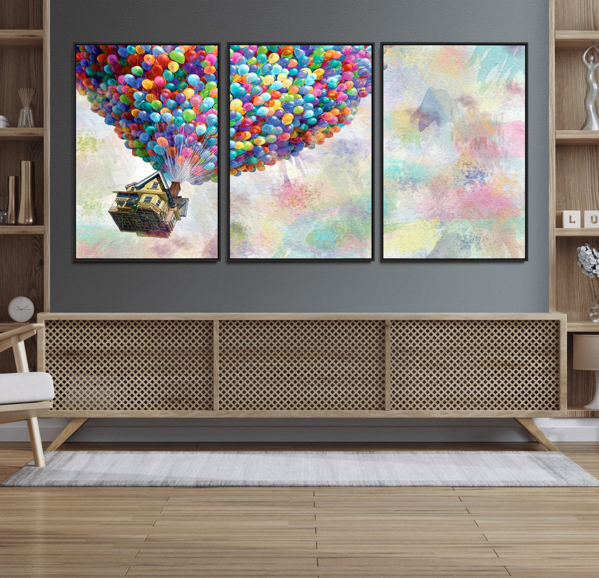 Up Pixar Poster, Look Up Pixar Wall Art, Up Pixar Canvas,