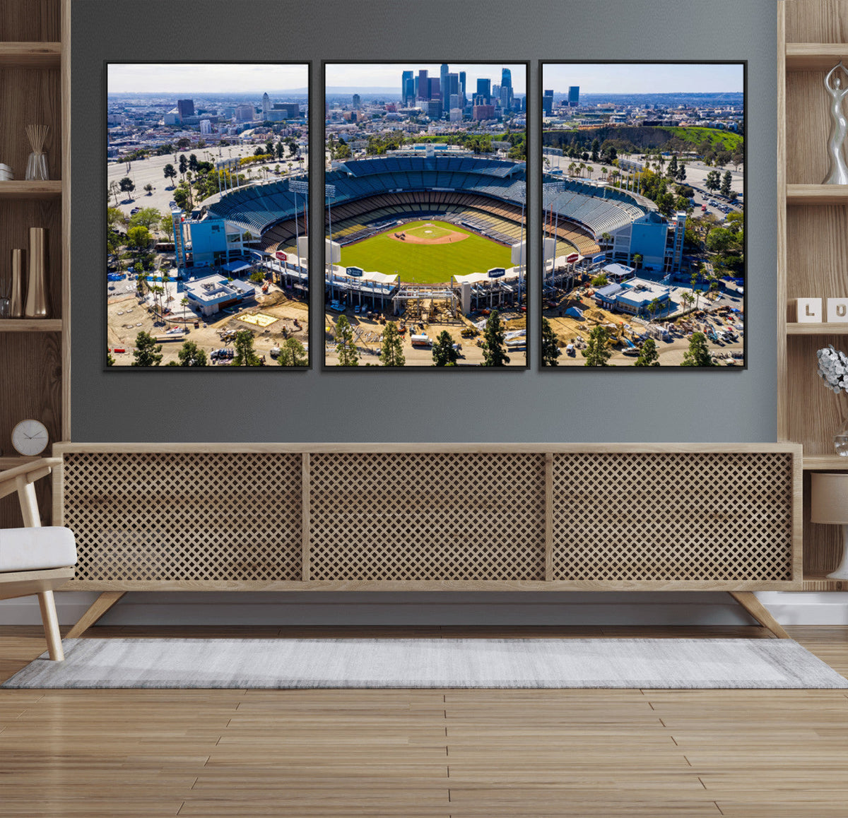 Los Angeles Dodgers Dodger Stadium Wall Art Canvas Print -