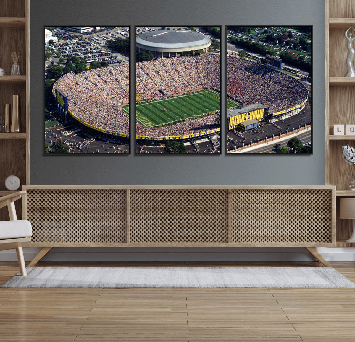 Michigan Wolverines Football Team Print - Ann Arbor Michigan