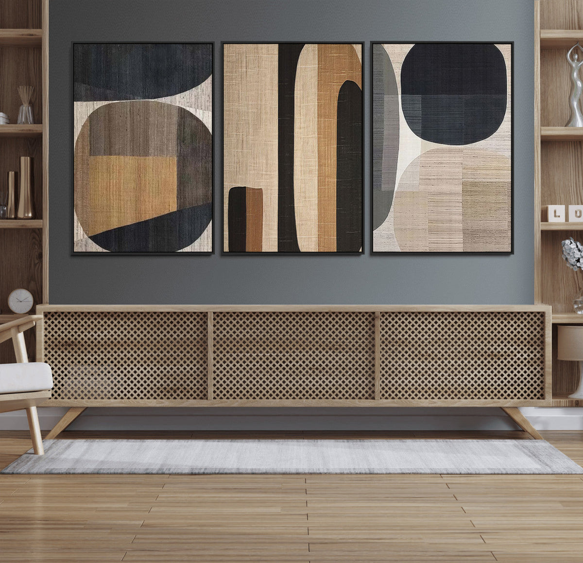 Wabi Sabi Canvas Print - Geometric Abstract Wall Art Canvas