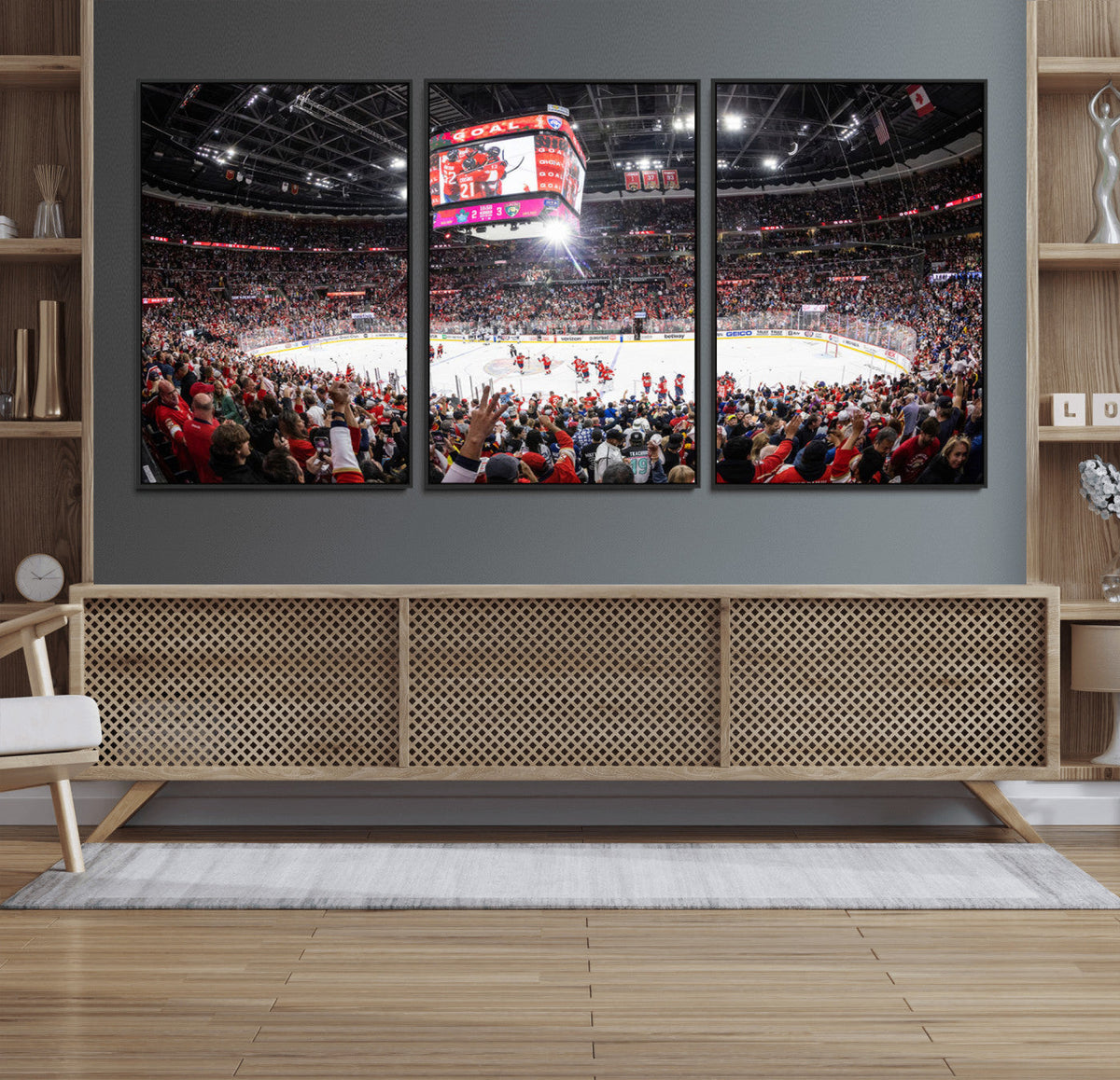 Amerant Bank Arena Wall Art Canvas Print - Basketball Arena