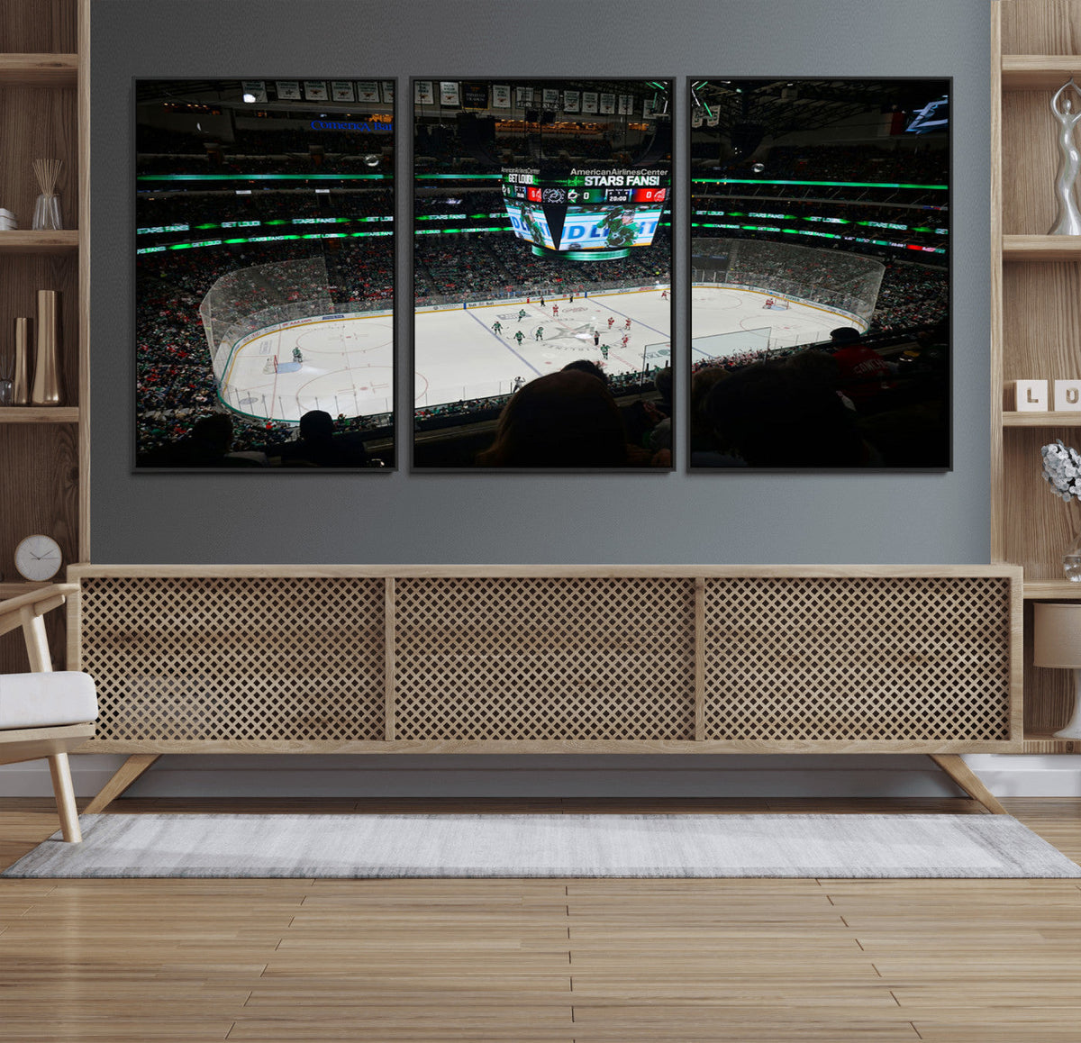 American Airlines Center Dallas Stars Wall Art Canvas Print