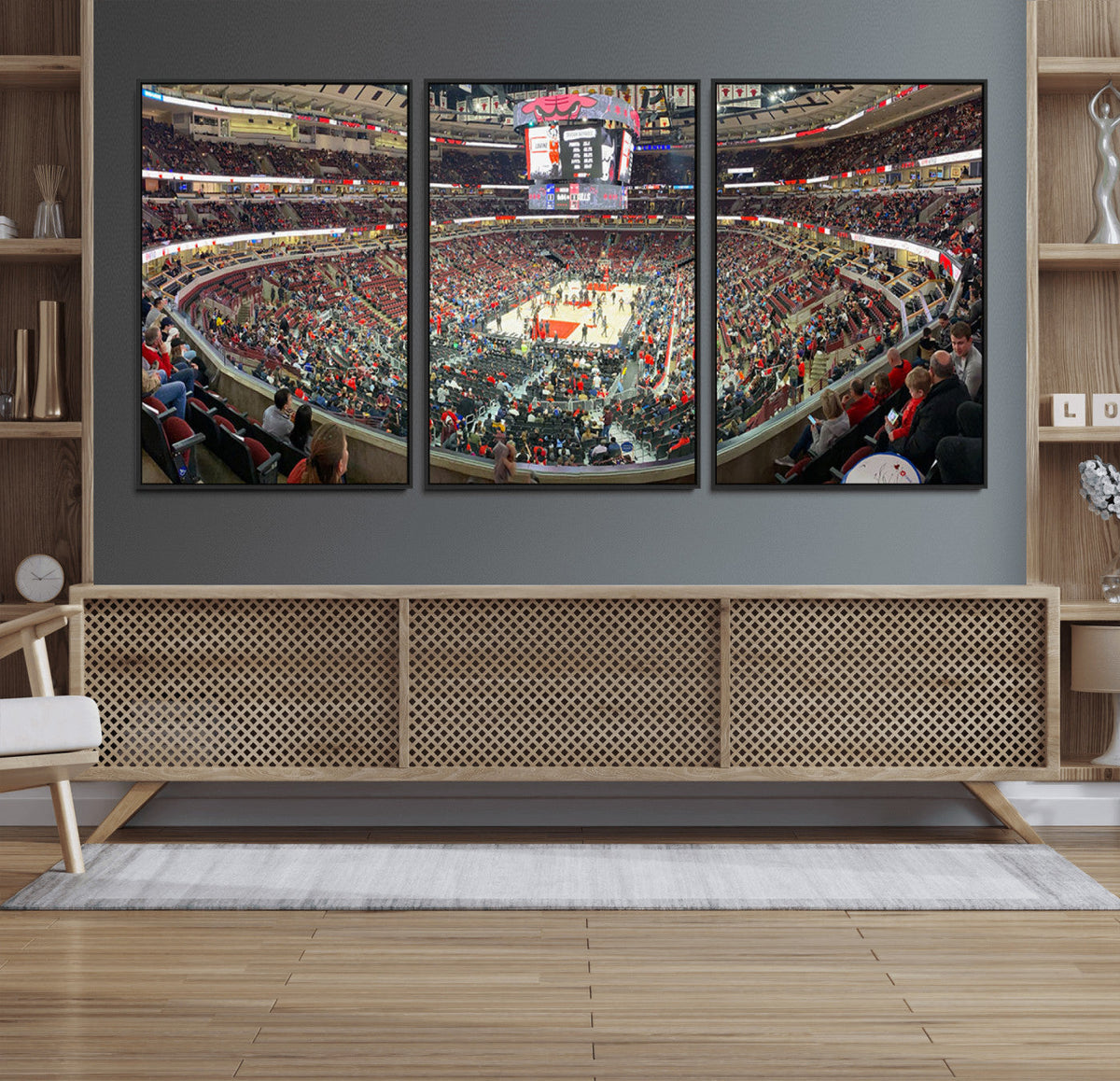 United Center Chicago Bulls Stadium Wall Art Canvas Print