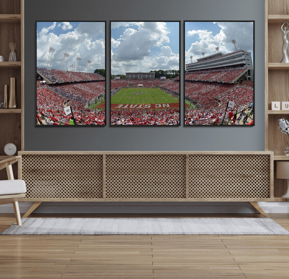 NC State Wolfpack Football Team Print Canvas- Raleigh