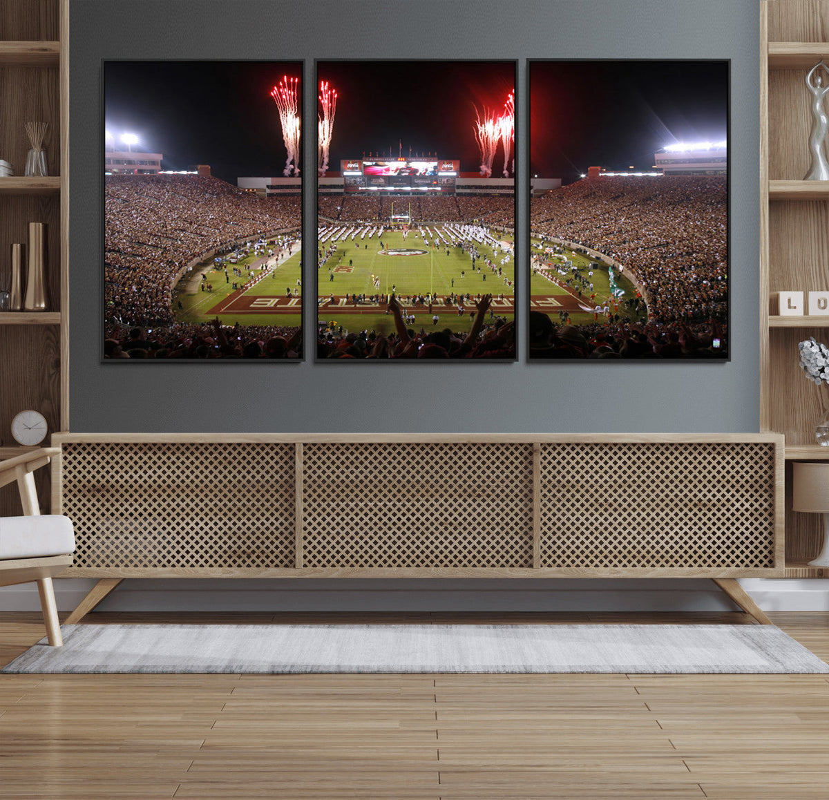 Framed Florida State Seminoles Football Team Print -