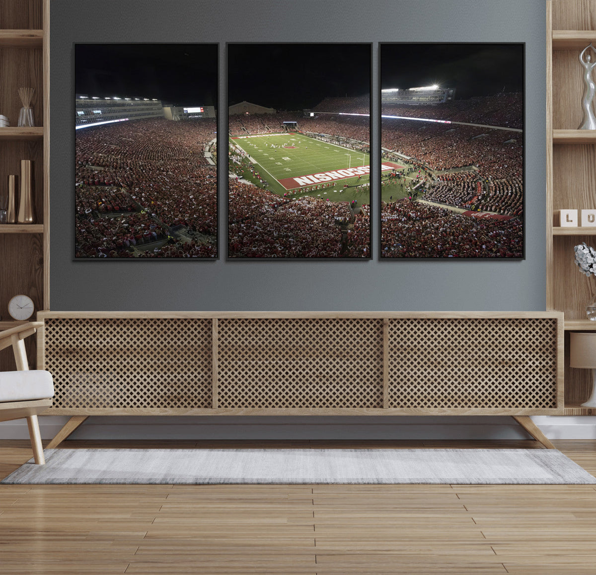 Wisconsin Badgers Football Team Print - Madison Camp Randall