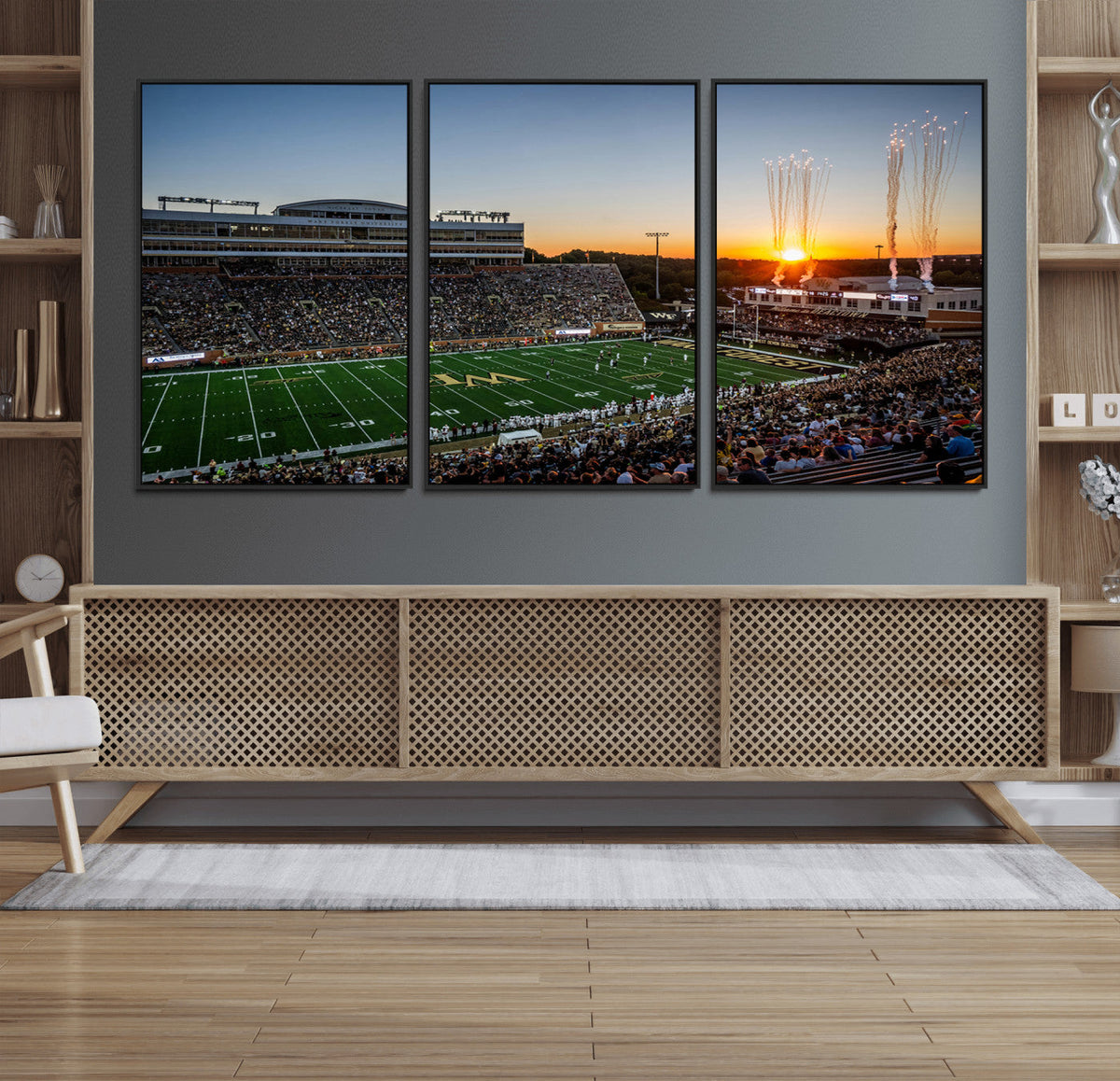 Demon Deacons Football Team Print Canvas- Winston-Salem