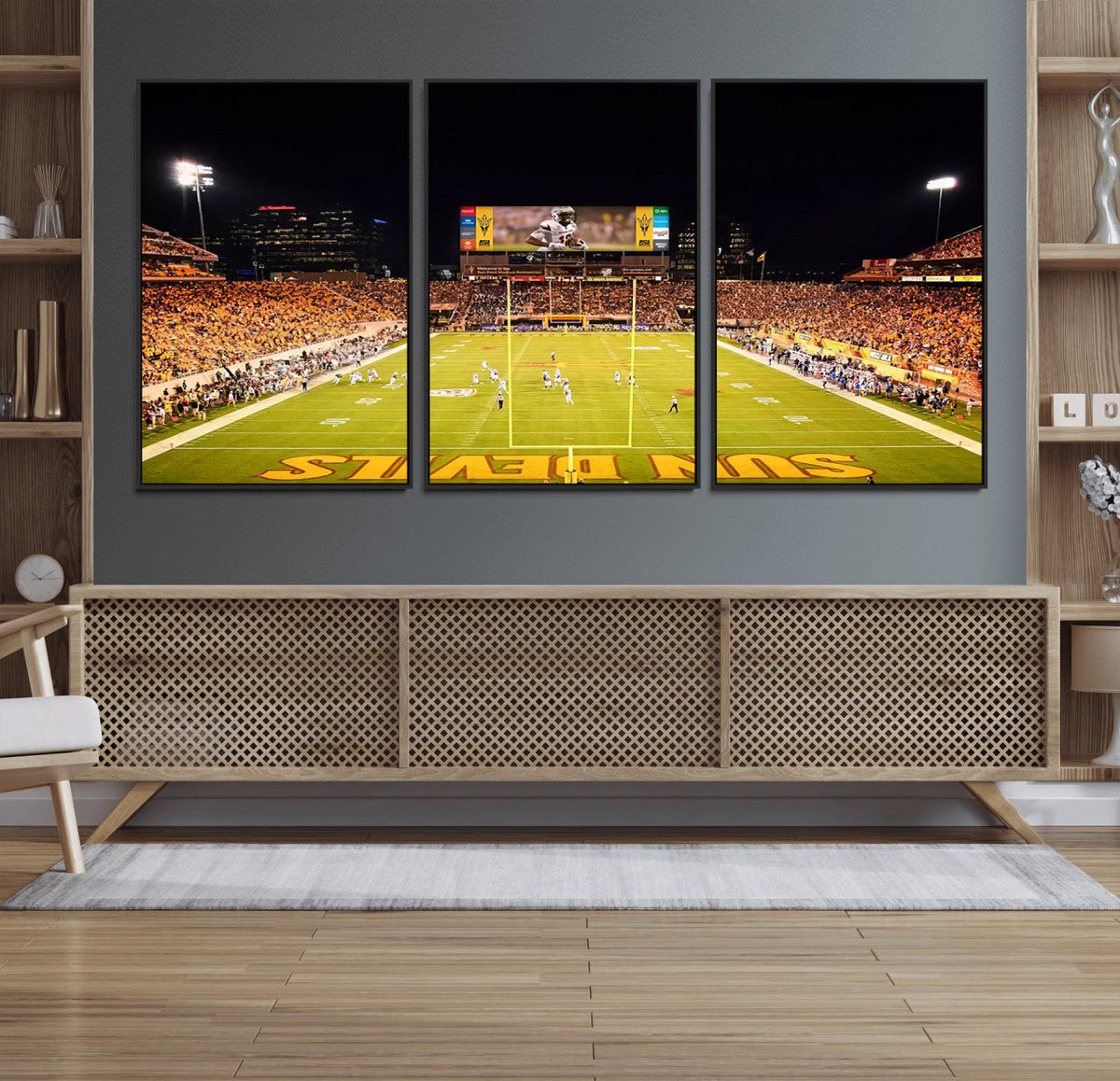 ASU Sun Devils Football Team Print - Phoenix Mountain