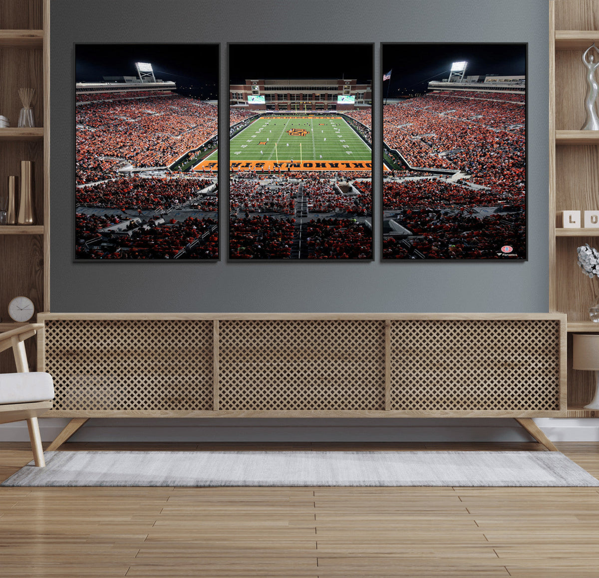 Oklahoma State Cowboys Canvas Print, Football Team Print -