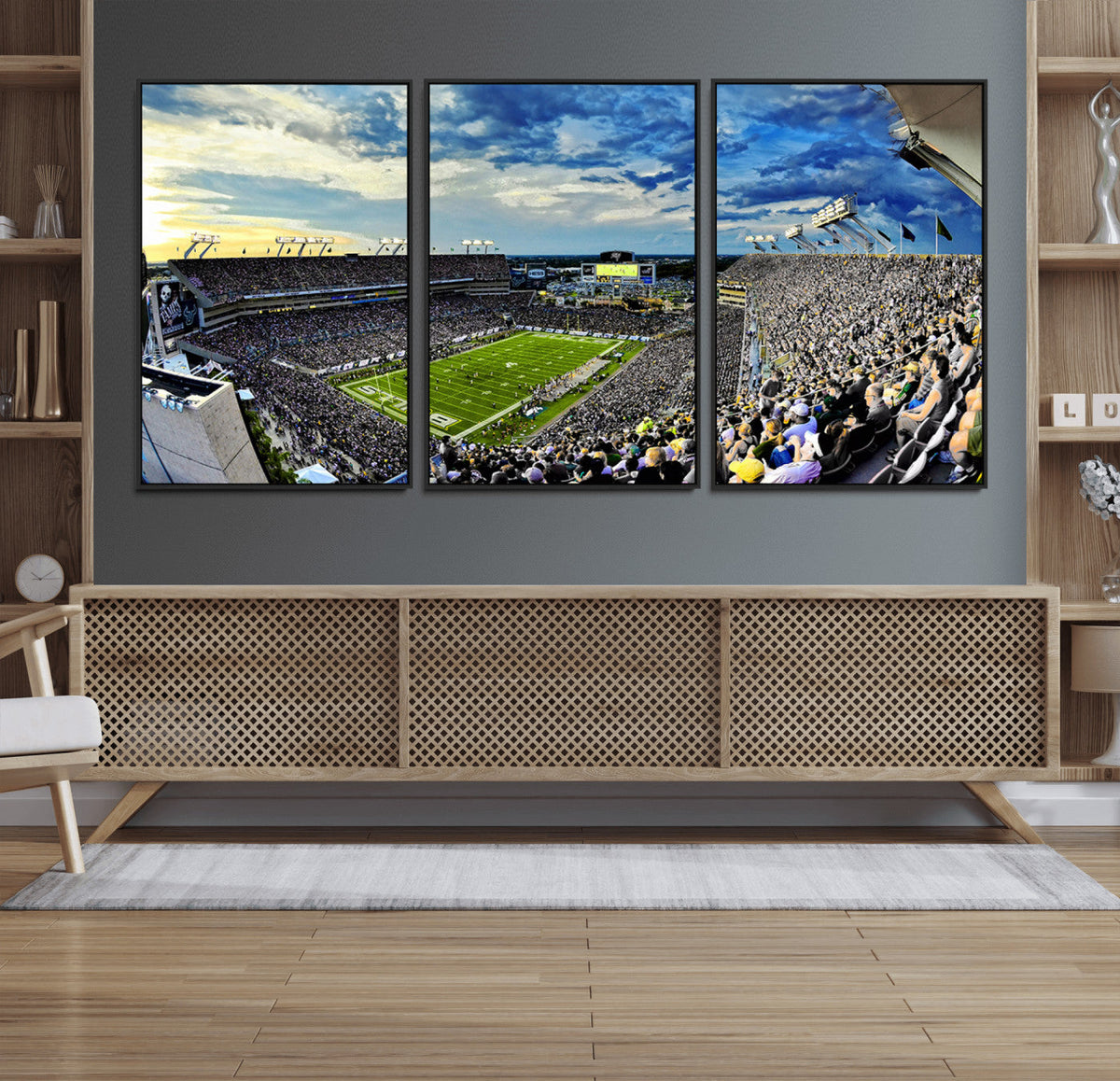 Framed USF Bulls Football Team Print - Tampa Raymond James