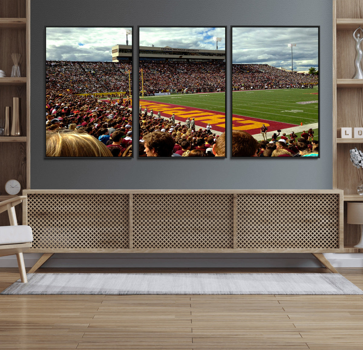 Central Michigan University Chippewas Football Team Print -