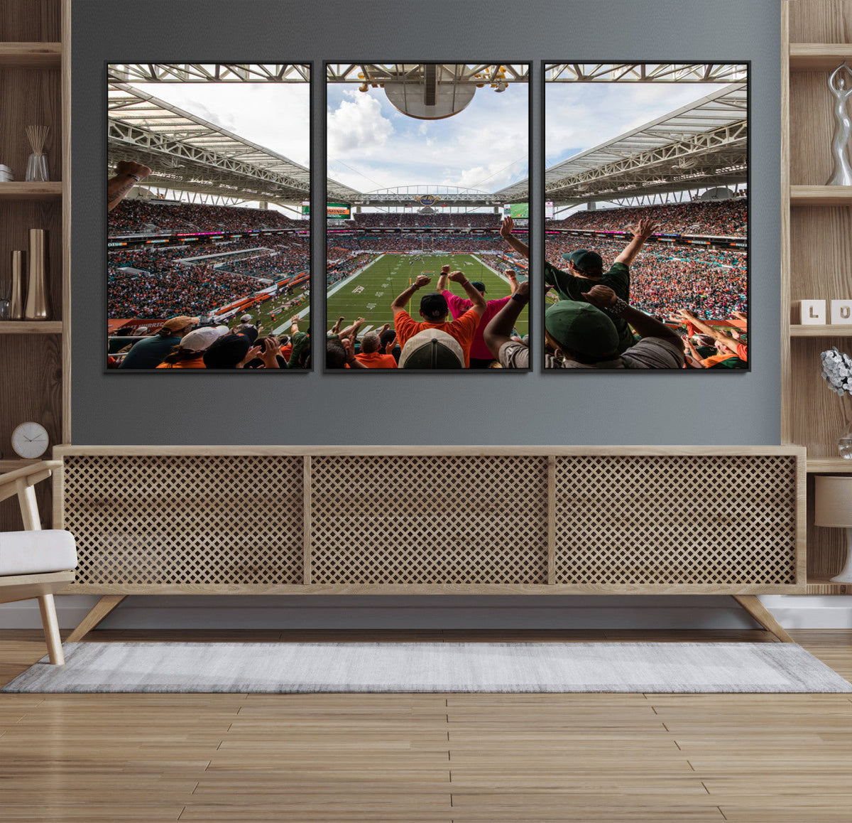 Miami Hurricanes Football Team Wall Art Print - Miami Hard