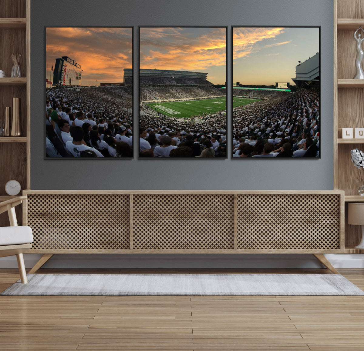 Michigan State Spartans Football Team Print - East Lansing