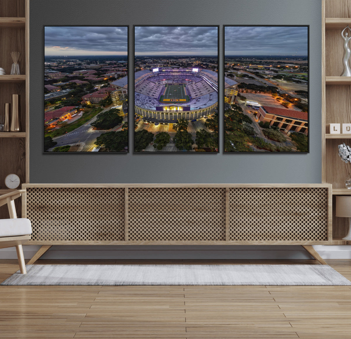 The Louisiana State University Tigers Football Team Print -