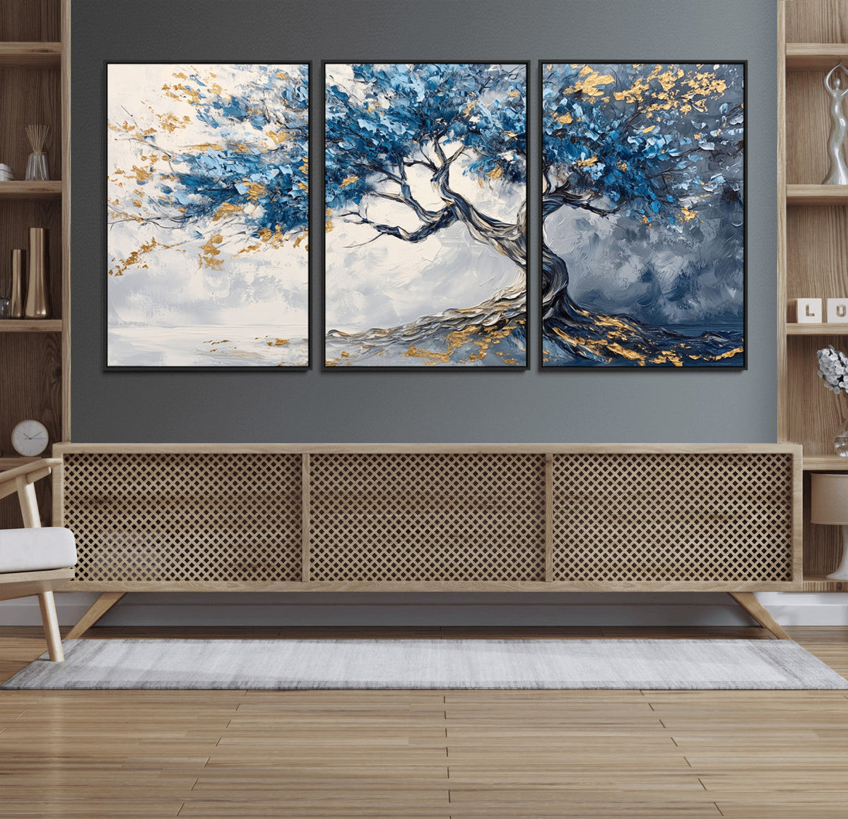 Abstract Tree Painting Canvas Wall Art | Tree of Life