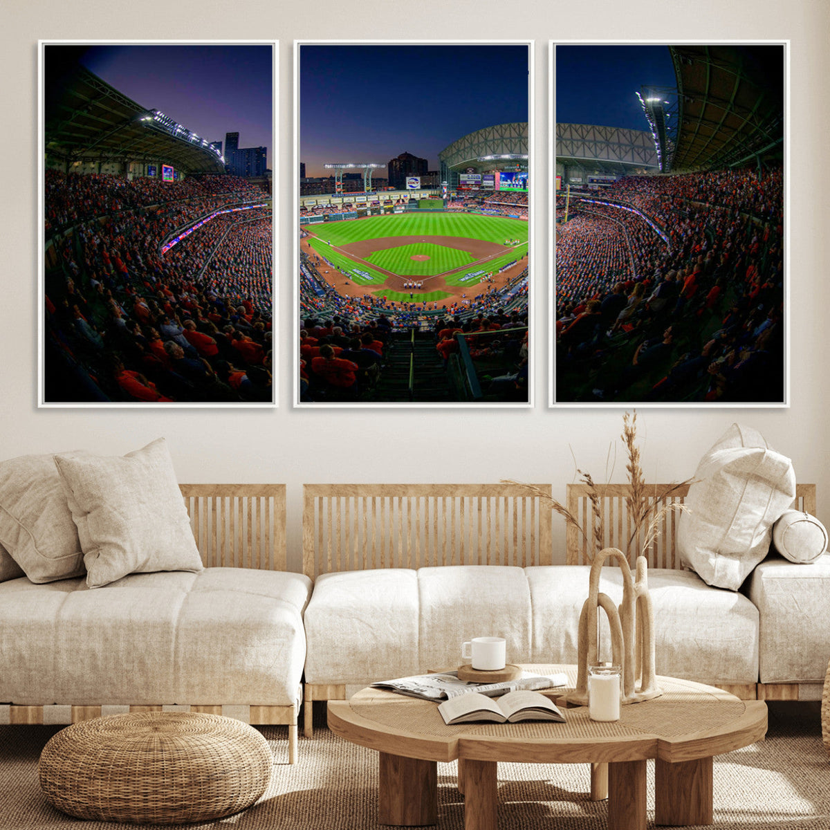 Houston Astros Baseball Print Canvas - Houston Minute Maid