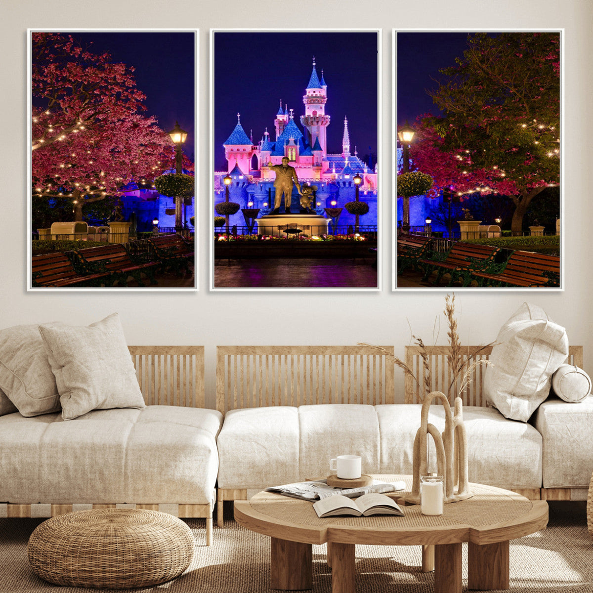 Castle Large Wall Art Disney Magic Kingdom Kids Room Decor -