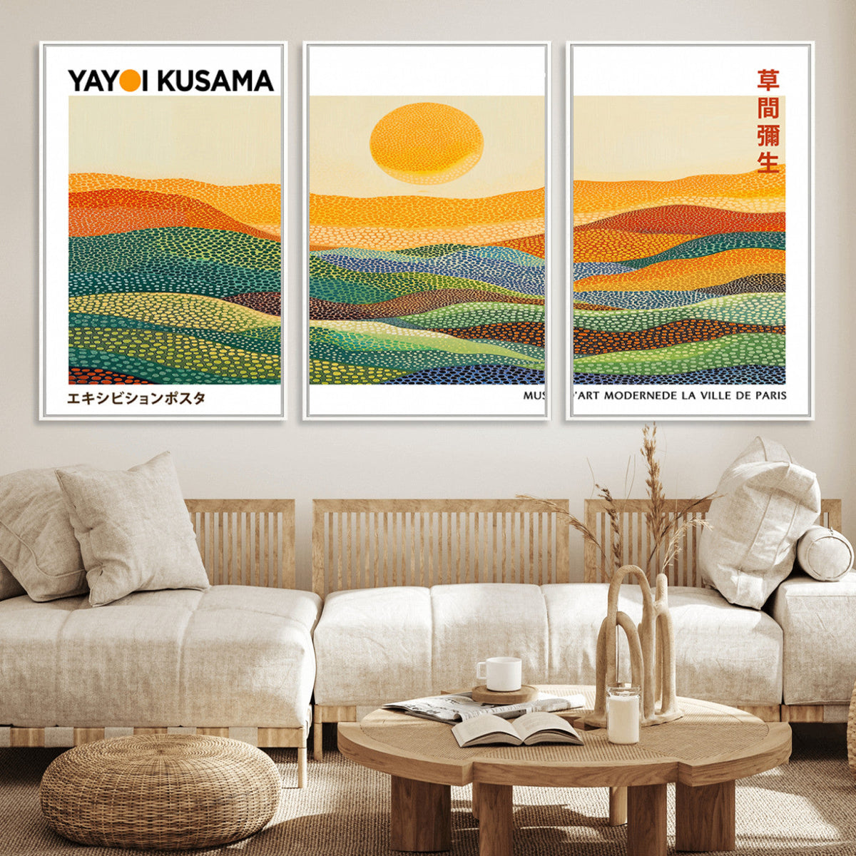 Framed Yayoi Kusama 1986 Wall Art Print – Japanese Wall Art