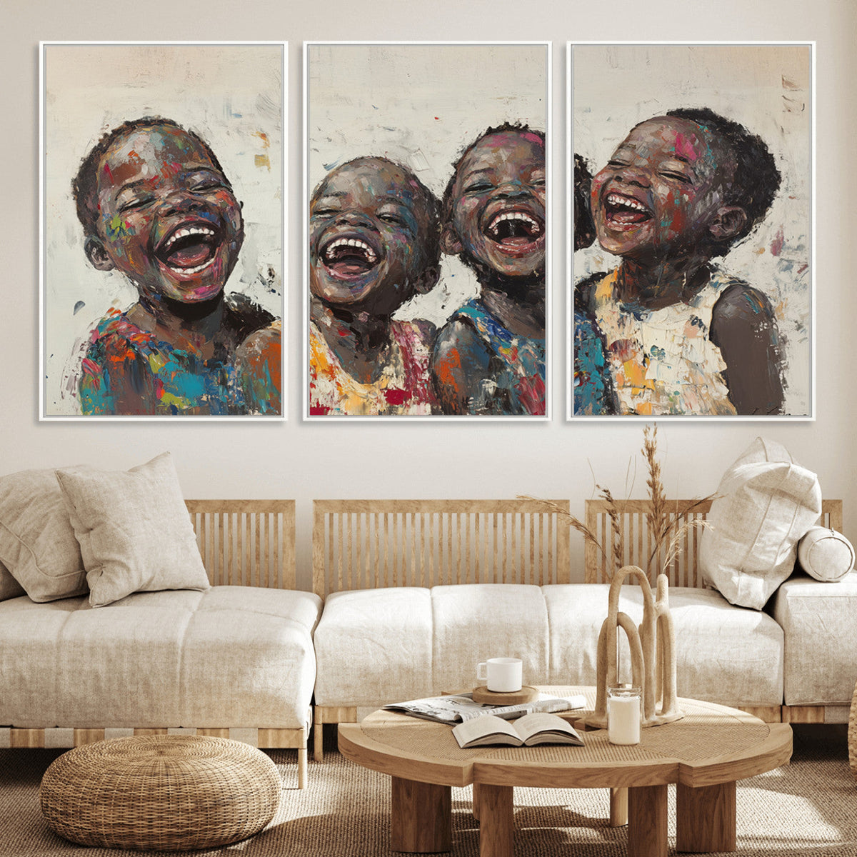 Shai Yossef Print - Joyful Childhood Canvas Wall Art -