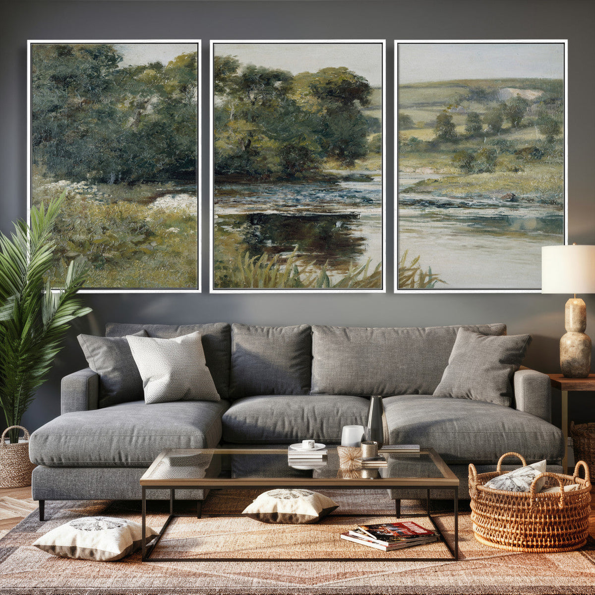 Streamside by Edward Mitchell Bannister Wall Art Canvas