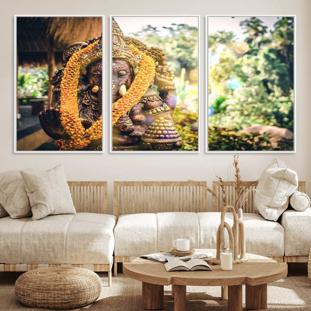 Hinduism Statue Wall Art Canvas Print