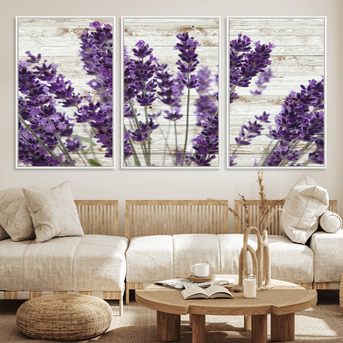 Lavender Herb Wall Art Canvas Print
