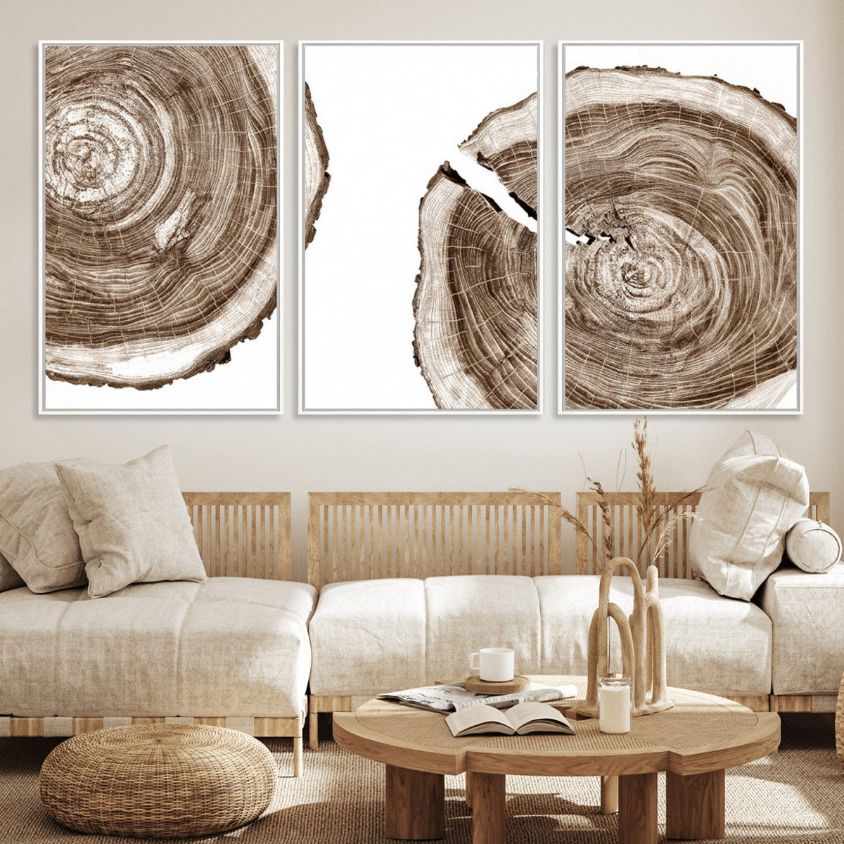 Wood Tree Ring Wall Art Canvas Prints, Tree Rings –