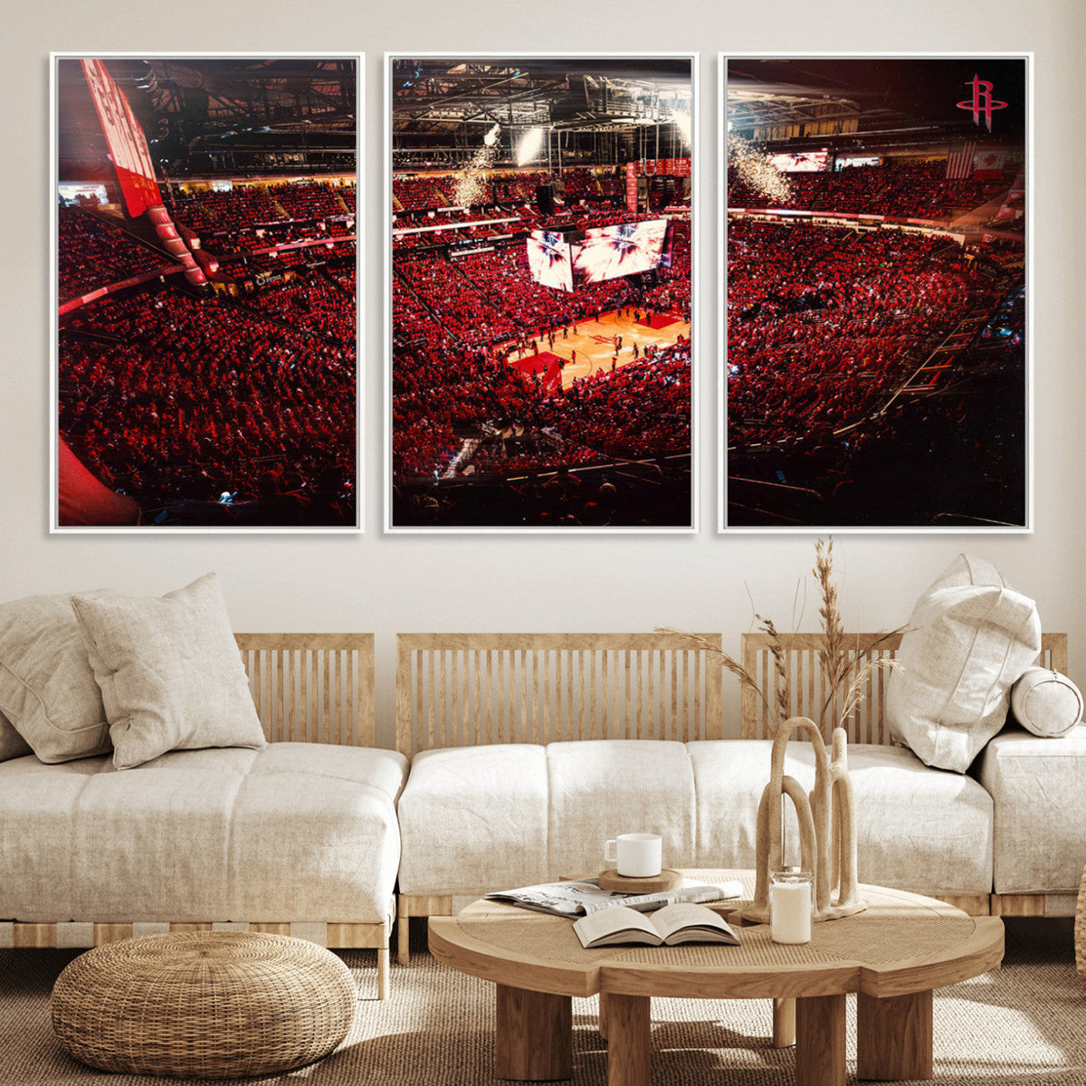 Houston Rockets Basketball Team Print Canvas- Houston Toyota