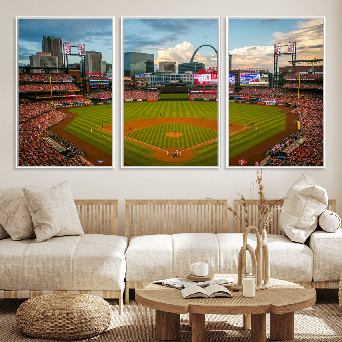 St. Louis Cardinals Baseball Team Print - Busch Stadium Wall