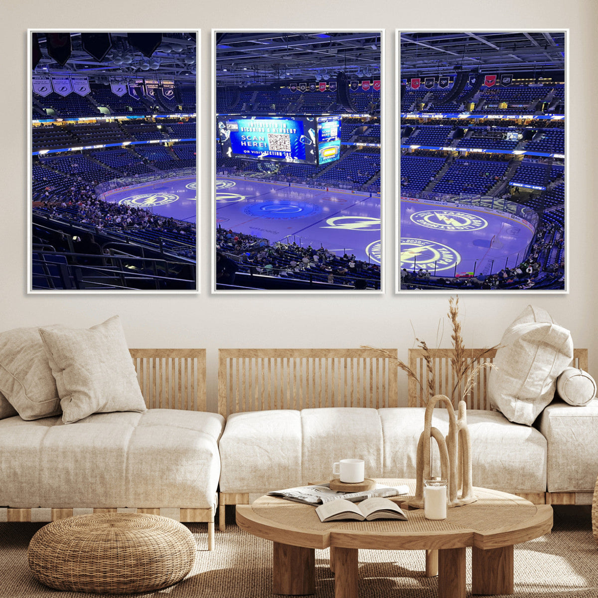 Amalie Arena Florida Wall Art Canvas Print - NHL Hockey