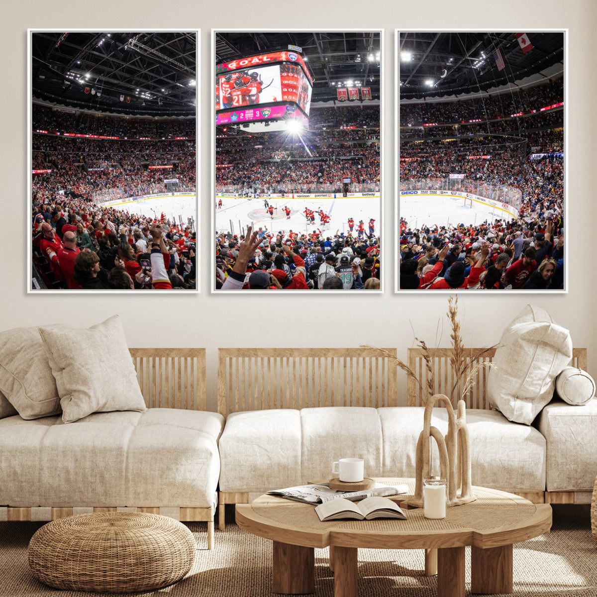 Amerant Bank Arena Wall Art Canvas Print - Basketball Arena