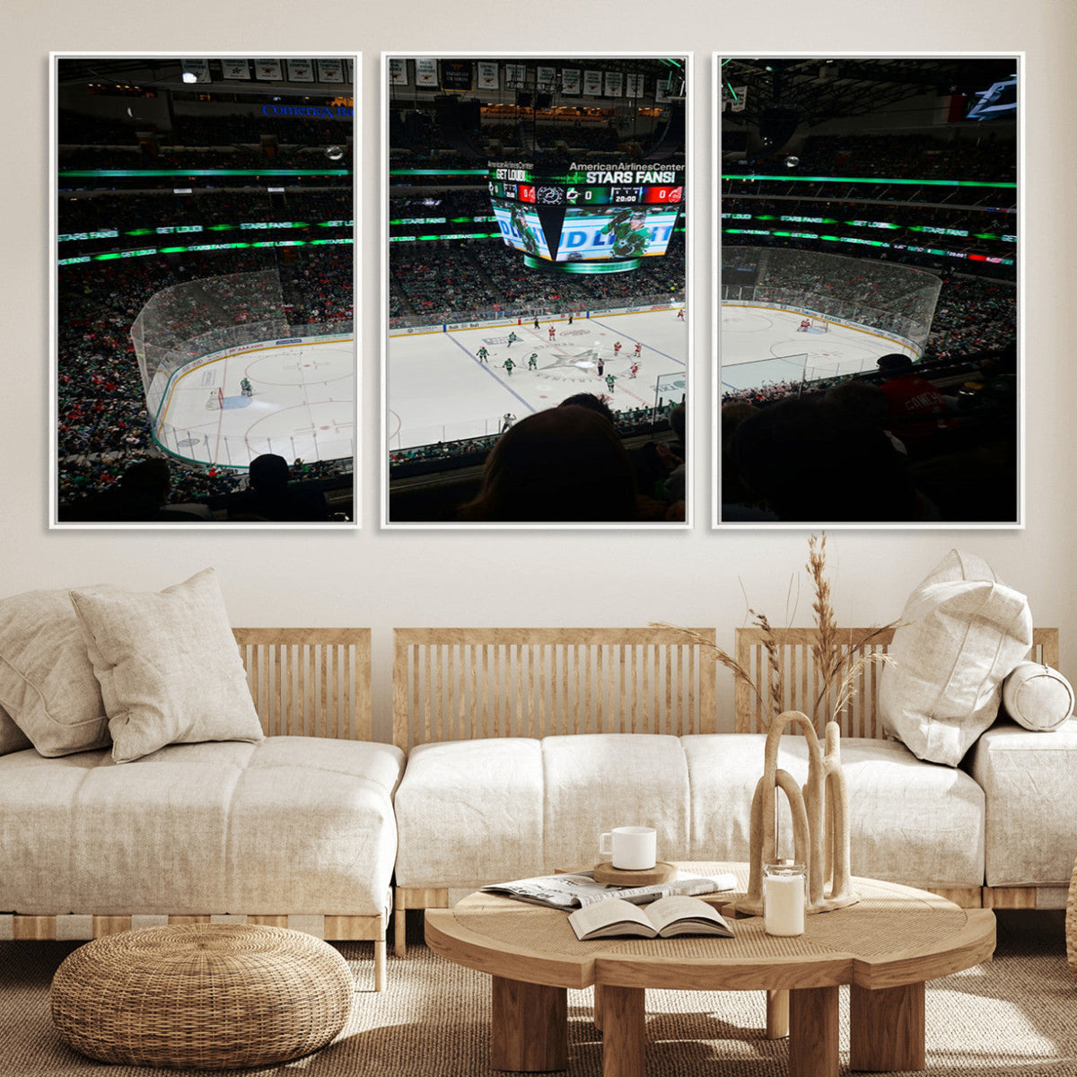 American Airlines Center Dallas Stars Wall Art Canvas Print