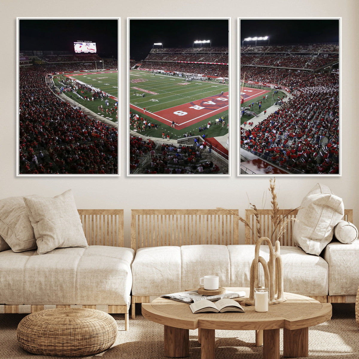Houston Cougars Football Team Print - Houston TDECU Stadium