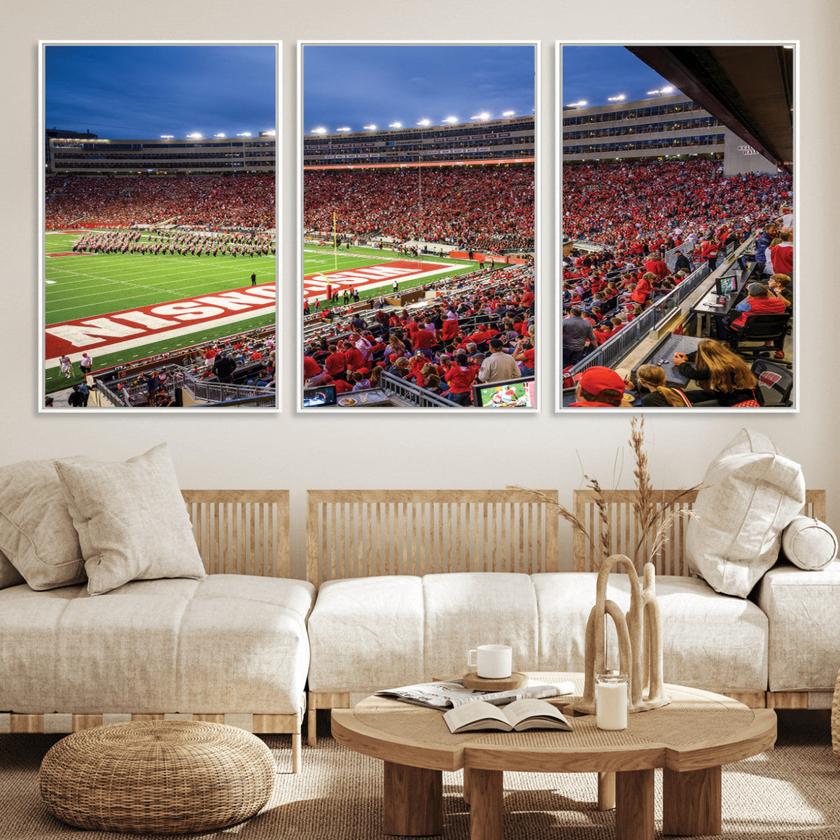 Wisconsin Badgers Football Team Print - Madison Camp Randall