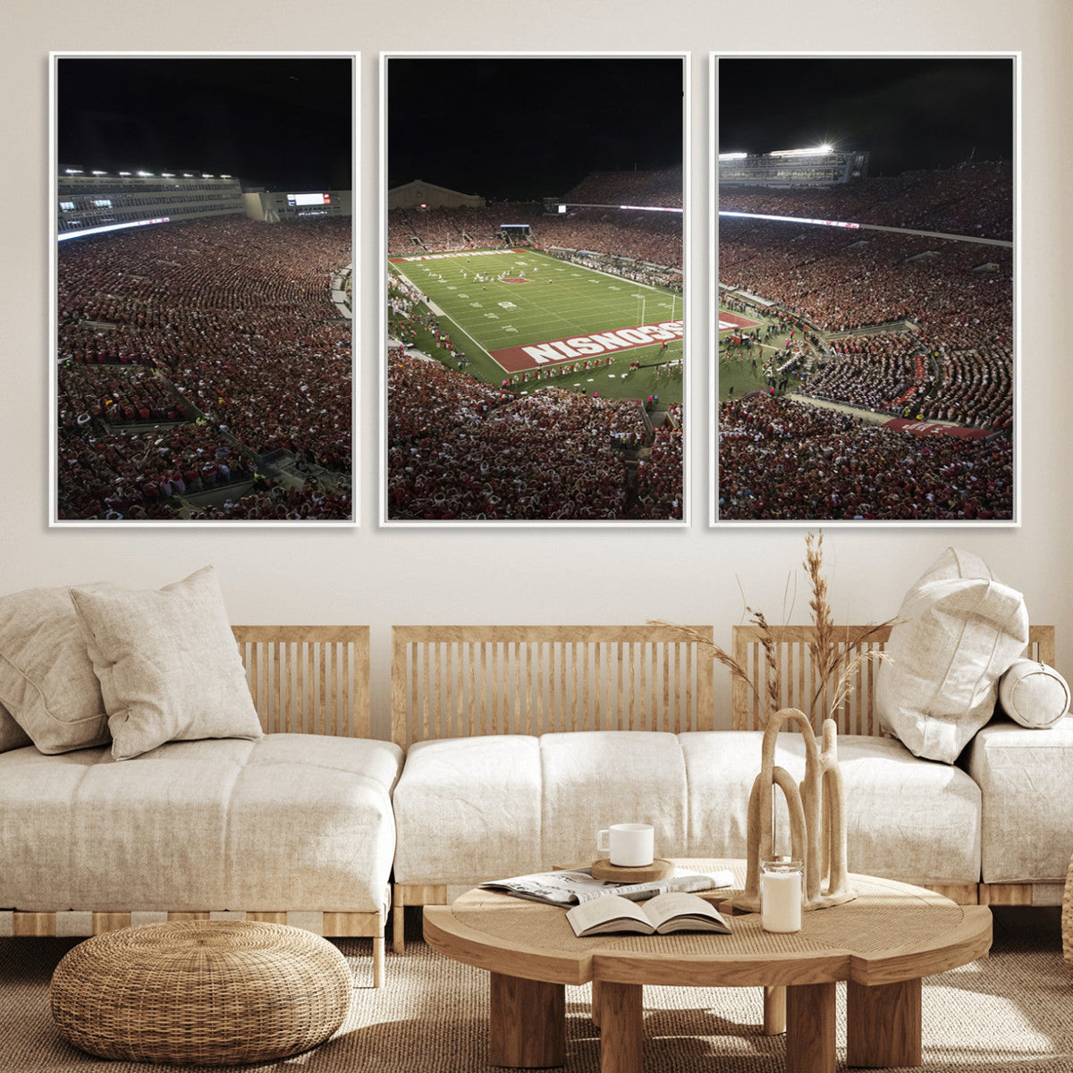 Wisconsin Badgers Football Team Print - Madison Camp Randall