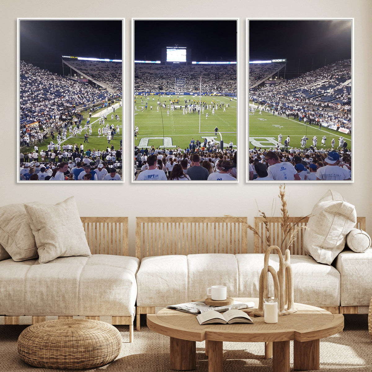 Brigham Young University Cougars Football Print Canvas -