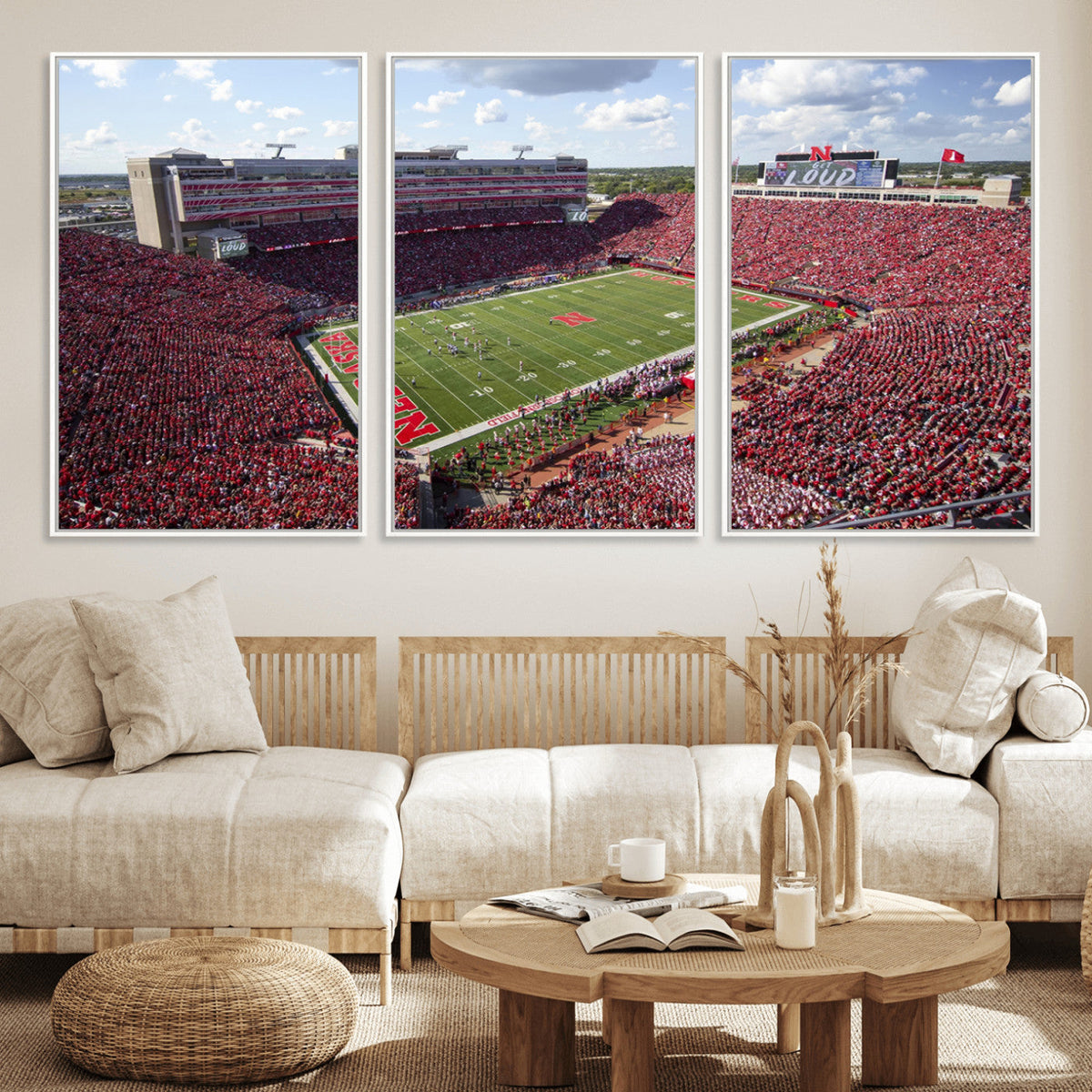 University of Nebraska Cornhuskers Football Team Print -