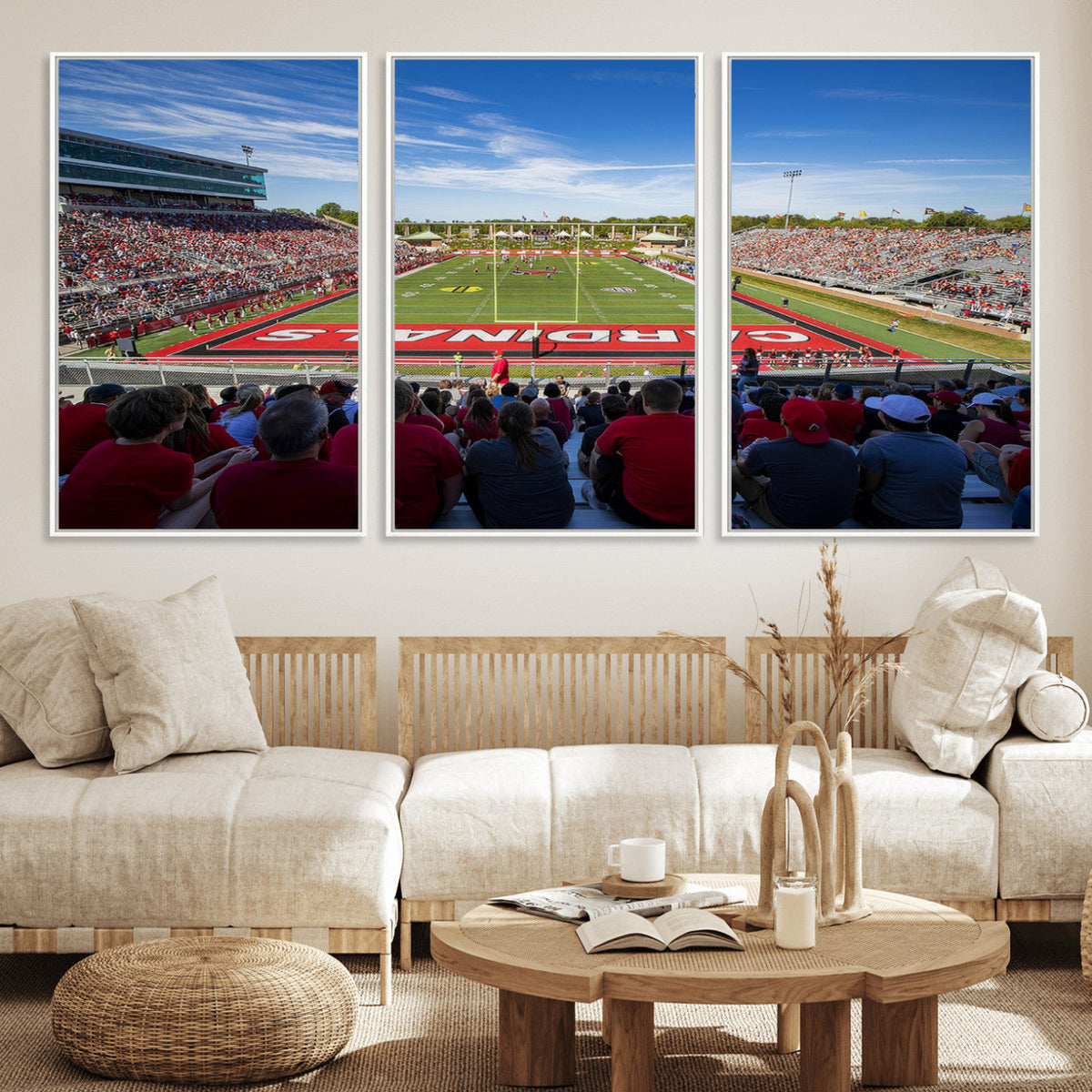 Ball State Cardinals Football Team Print - Muncie Scheumann
