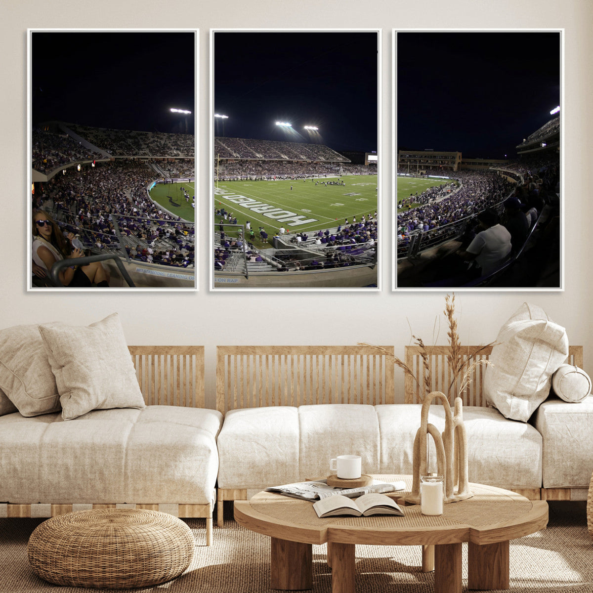 TCU Horned Frogs Football Team Print - Fort Worth Amon G.