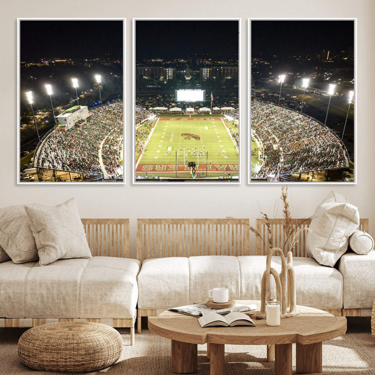 Florida A&M Rattlers Football Team Print - Tallahassee Bragg