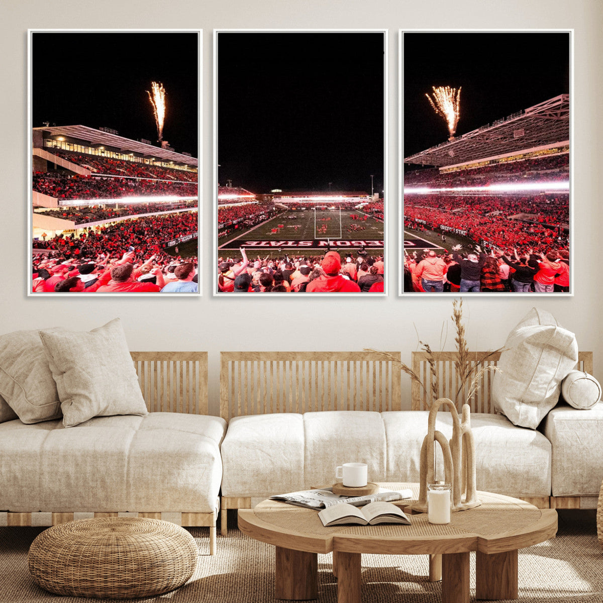 Oregon State Beavers Football Team Print - Corvallis Reser