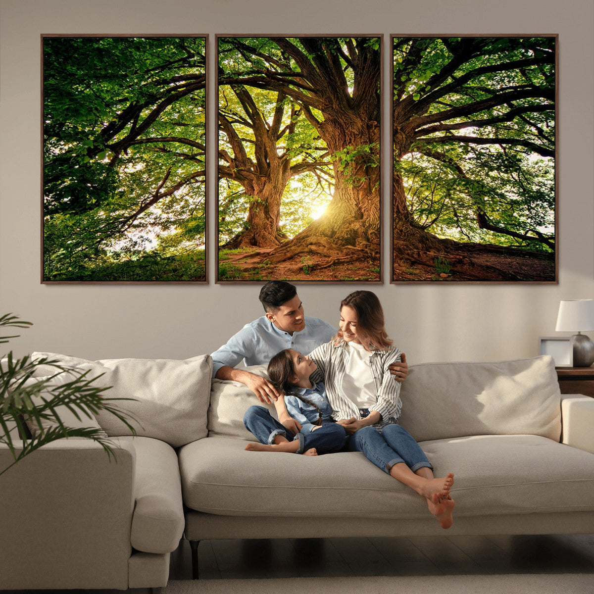 Majestic Ancient Tree Wall Art, NatureCanvas Print, Woodland