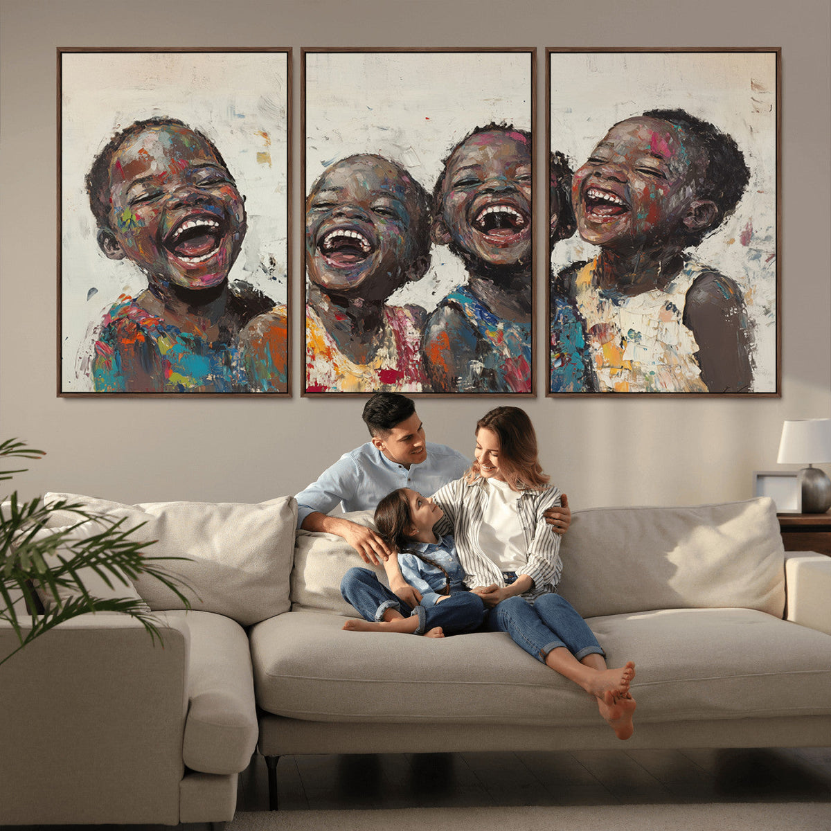 Shai Yossef Print - Joyful Childhood Canvas Wall Art -